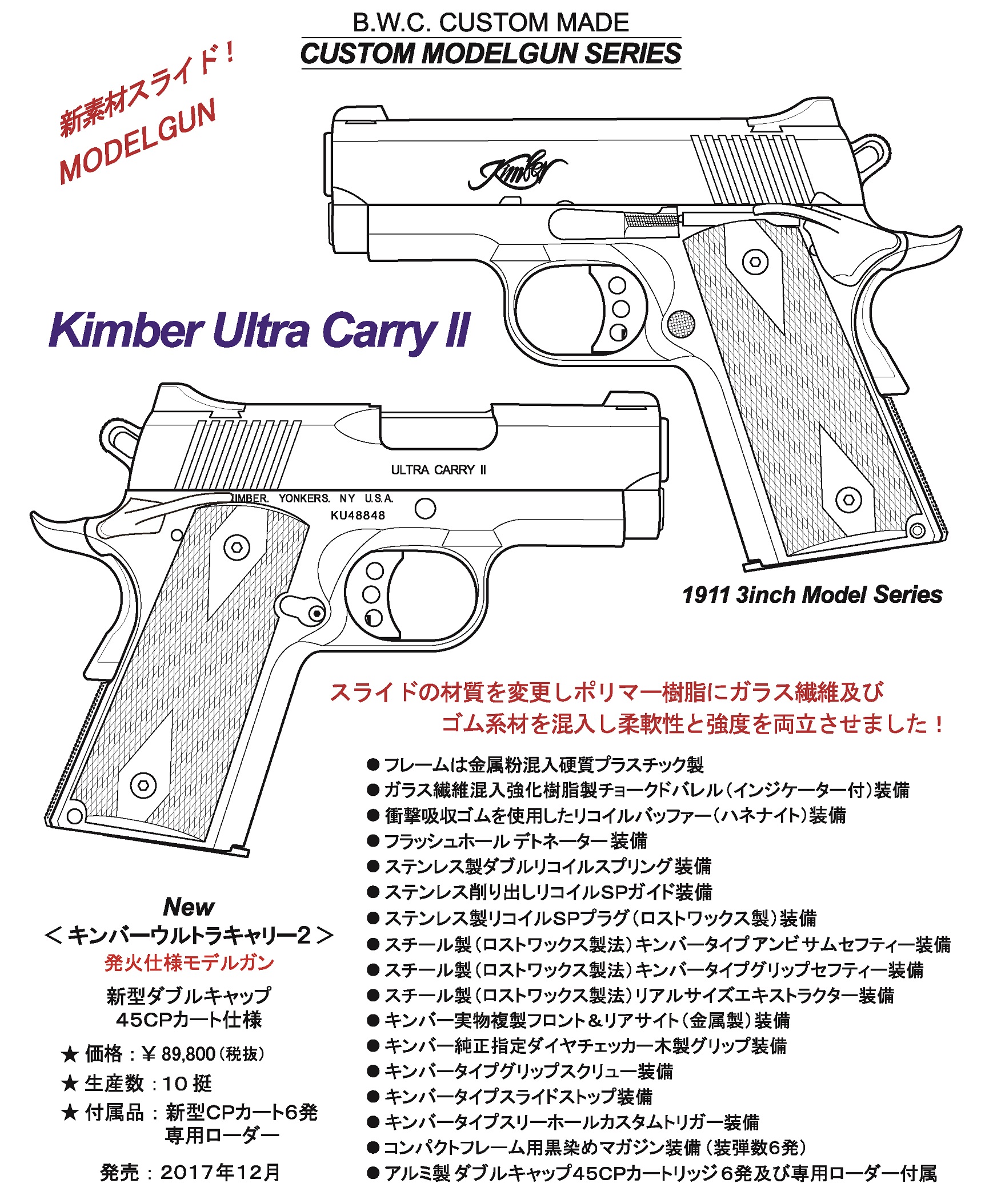B.W.C.製品紹介-Kimber Ultra Carry II