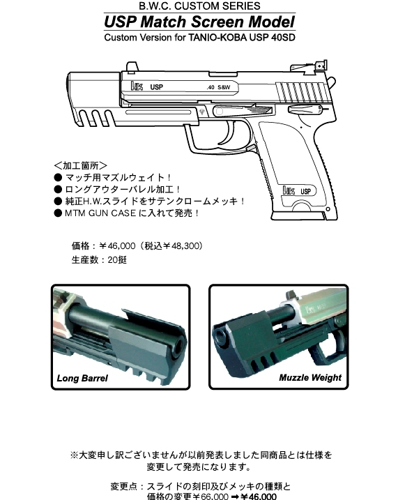 USP Match Screen Model 